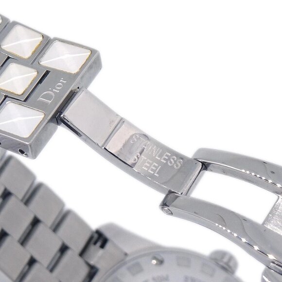 Christian Dior CD112118 Crystal Quartz Watch SS Diamond - Picture 6 of 12